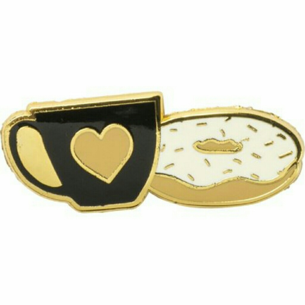 Enamel Coffee & Donuts pin